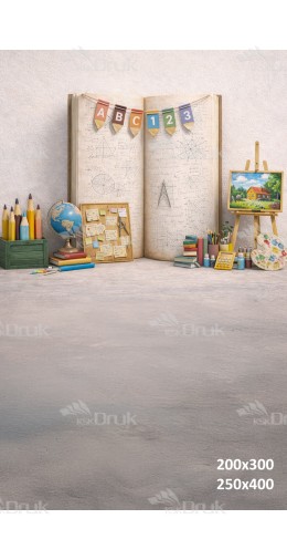 Tło fotograficzne „Kreatywna Pracownia Szkolna – ABC 123” | 3888